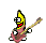 EM Banana playing guitar