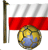 EM Futebol - Polônia bandeira