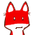 Emoticon Red Fox surpreendido
