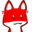 Emoticon Red Fox baiser d'amour