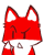 Emoticon Red Fox ponto de interrogação