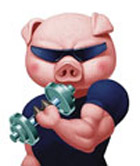 Cerdo musculoso