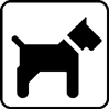 cartello animali ammessi