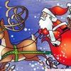 Avatar Santa Claus on sleigh