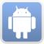 Emoticon Android blue