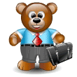 Emoticon Urso trabalho