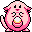 Emoticon 포케몬 Pinpuku 또는 Chansey