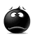 Emoticon Blacky unhappy