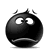 Emoticon Blacky unhappy