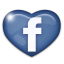 Emoticon ハートFacebookの