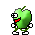 Emoticon Apple green dancing