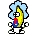 Emoticon Banana bebê dançando