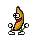 Emoticon Banana bailando