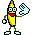 Emoticon Banane saluer