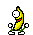 Emoticon Banana cíclope bailando