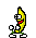 Emoticon Banana festejando