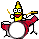 Emoticon Playing the drums