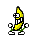 Emoticon Banana feliz