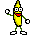 Emoticon Banane saluer
