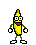 Emoticon Banane saut