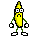 Emoticon Banana sorprendida