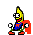 Emoticon Banana Tanz Superman