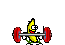 Banana lifting weights