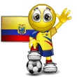 Emoticon 축구 - 콜롬비아의 국기