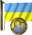 Emoticon Soccer - Drapeau de l'Ukraine