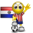 Emoticon Soccer - Flag of Luxembourg