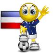 Emoticon Football - Drapeau de la Yougoslavie