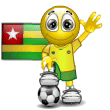 Emoticon Die Fahne von Togo