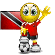Emoticon Football - Flag of Trinidad and Tobago