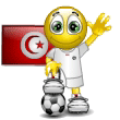 Emoticon Fußball - Flagge der Türkei
