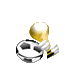 Emoticon Football - ball trophy