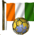 Emoticon Fútbol - Bandera de Costa de Marfil