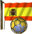 Emoticon Fußball - Die Fahne von Spanien