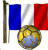 Emoticon サッカー - フランスの旗
