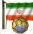 Emoticon Fußball - Die Fahne von Iran