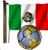 Emoticon Football - Drapeau du Mexique