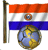 Emoticon Futebol - Bandeira do Paraguai