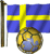 Emoticon Futebol - Bandeira da Suécia