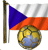 Emoticon Fußball - Flagge der Tschechischen Republik