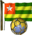 Emoticon Futebol - Bandeira do Togo