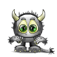 Emoticon Monster avec des cornes