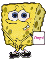 Emoticon SpongeBob Schwammkopf in Schande