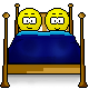 Emoticon farts in bed