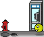 Emoticon cayendo en un pozo