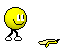 Emoticon drift-shell mit banane