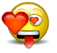 Emoticon Totally in love